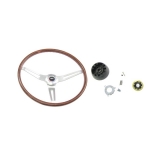 1967-1968 Camaro Walnut Steering Wheel Kit Without Tilt Image