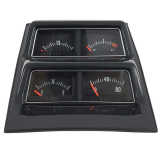 1968-1974 Nova Console Gauge Assembly ; with Volt Meter ; Black Face ; Pre-Assembled Image