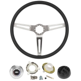 1969-1970 Chevelle Black Comfort Grip Sport Steering Wheel Kit With Tilt Image