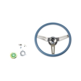 1969-1970 Chevelle Blue Comfort Grip Sport Steering Wheel Kit w/ SS Emblem, w/o Tilt Image