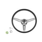 1969-1981 Camaro Black Comfort Grip Steering Wheel Kit w/ SS Emblem, w/ Tilt Image