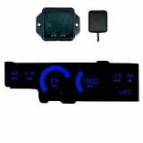 1978-1988 Cutlass LED Digital Replacement Gauge Panel With GPS Blue LED Image