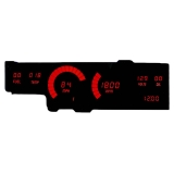 1978-1988 Cutlass LED Digital Replacement Gauge Panel Red LED Image