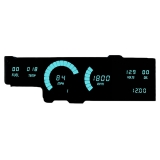 1978-1988 Cutlass LED Digital Replacement Gauge Panel Teal LED Image