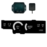 1978-1988 Cutlass LED Digital Replacement Gauge Panel With GPS White LED Image