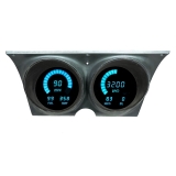 1967-1968 Camaro LED Digital Replacement Gauge Panel Teal LED Image