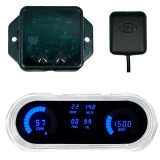 1962-1965 Nova LED Digital Replacement Gauge Panel With GPS Blue LED Image