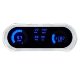 1962-1965 Nova LED Digital Replacement Gauge Panel Blue LED Image
