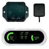 1962-1965 Nova LED Digital Replacement Gauge Panel With GPS Green LED Image