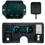 1978-1987 El Camino LED Digital Replacement Gauge Panel With GPS Teal LED Image