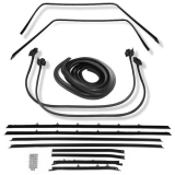 1962-1964 Nova Sedan Deluxe Weatherstrip Kit Standard Felts Image