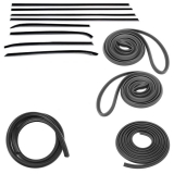 1973-1974 Nova 2 Door Deluxe Weatherstrip Kit Standard Felts Image