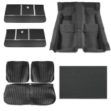 1964 El Camino Junior Interior Kit For Bench Seats, Black Image