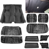 1966 Chevelle Coupe Junior Interior Kit For Bench Seats, Black Image