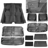 1967 Chevelle Convertible Junior Interior Kit For Bench Seats, Black Image