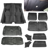 1968 Chevelle Coupe Junior Interior Kit For Bench Seats, Black Image
