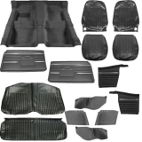 1968 Camaro Convertible Junior Interior Kit, Standard Black Image