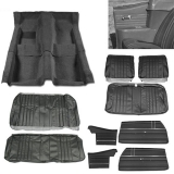1968 Chevelle Convertible Junior Interior Kit For Bench Seats, Black Image