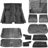 1969 Chevelle Convertible Junior Interior Kit For Bench Seats, Black Image