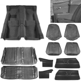 1969 Chevelle Convertible Junior Interior Kit For Bucket Seats, Black Image