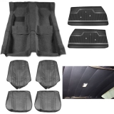 1970 El Camino Junior Interior Kit For Bucket Seats, Black Image