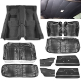 1971-1972 Chevelle Coupe Junior Interior Kit For Bench Seats, Black Image