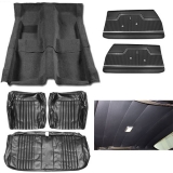 1971-1972 El Camino Junior Interior Kit For Bench Seats, Black Image