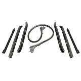 1968-1969 Camaro OE Correct Convertible Weather Strip 7 Piece Set Image
