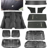 1968 Chevy II Nova Interior Kit, Standard Bench, Black Image