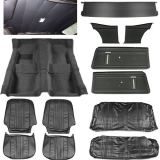 1969-1970 Nova Interior Kit, Standard Buckets, Black Image