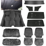 1971 Nova Interior Kit, Standard Buckets, Black Image