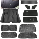 1972 Nova Interior Kit, Standard Bench, Black Image