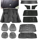 1972 Nova Interior Kit, Standard Buckets, Black Image