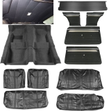 1969 Nova Interior Kit, Custom Bench, Black Image