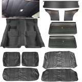 1972 Nova Interior Kit, Custom Bench, Black Image