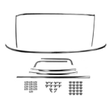 1967-1969 Camaro Coupe Window Molding Kit Image