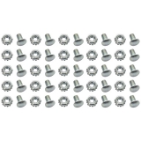 1963-1964 Nova Grille Hardware Mounting Set, Silver, 25pc Image