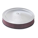 1967-1992 Camaro K&N 14x3 Chrome Air Filter Assembly with 1-1/4 inch Drop Base: 60-1280