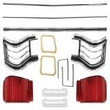 1967 Chevelle Rear Panel Molding And Lens Kit Image