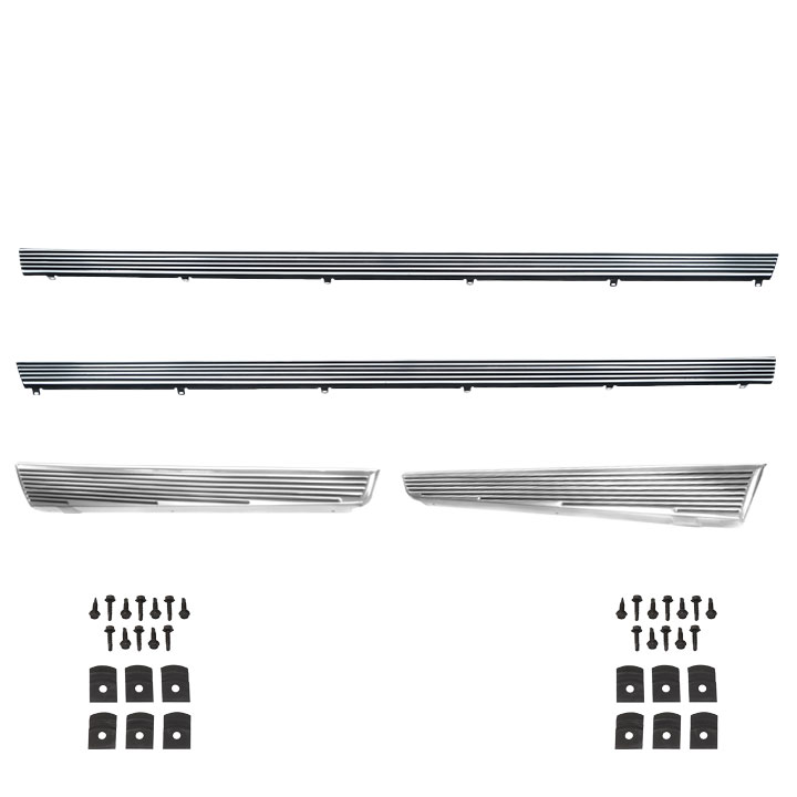 1966 Chevelle SS Rocker Panel Molding Kit With Extensions