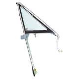 1966-1967 Chevelle Vent Window Assembly w/ Green Tinted Glass Right Side Image