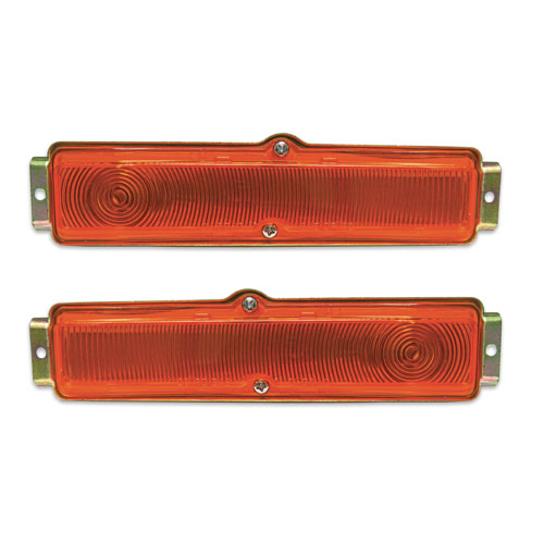 thumbnail image 2 of 1964 Chevrolet Impala Front Parking Lamp Assembly – Amber Lens, Left Or Right (KK IP-PLA-64) 2 of 3