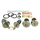 1962-1964 Chevy 2 Nova Door Ignition And Trunk Lock Set With Early Style Key Image
