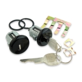 1993-2001 Camaro Door Locks with Black Caps Round Keys