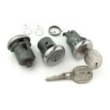1967 Chevelle Lock Set Doors and Trunk Round Knock Out Keys Image
