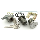 1970-1973 Camaro Short Cylinder Lock Set Doors and Trunk Round Keys Image