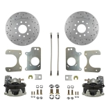 1978-1987 El Camino Rear Disc Brake Conversion Kit 10 Bolt 3 Bolt Flange MaxGrip XDS Rotors Image