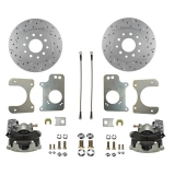 1978-1988 Cutlass Rear Disc Brake Conversion Kit 10 Bolt 3 Bolt Flange MaxGrip XDS Rotors Image