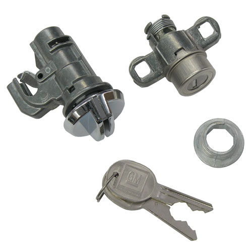 thumbnail interactive-video image 1 of Complete OE Style Lock Set For 1970-1973 Chevy Camaro | W/ GM Keys | PY Auto Lock 1 of 3