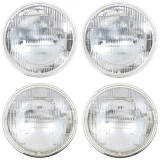 1964-1970 EL Camino Headlamp Sealed Beam; 12 Volt; High & Low Beam; 5-3/4
